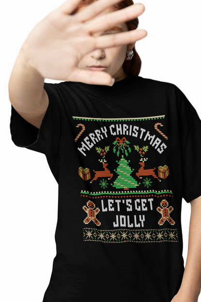 Let's Get Jolly Oversized T-Shirts