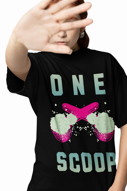 One Scoop Oversized T-Shirt Fitness Streetwear Style