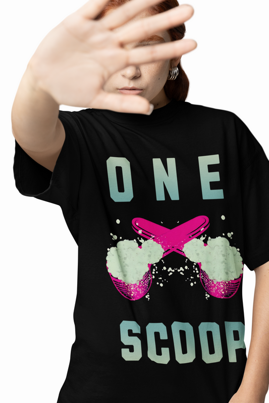 One Scoop Oversized T-Shirt Fitness Streetwear Style