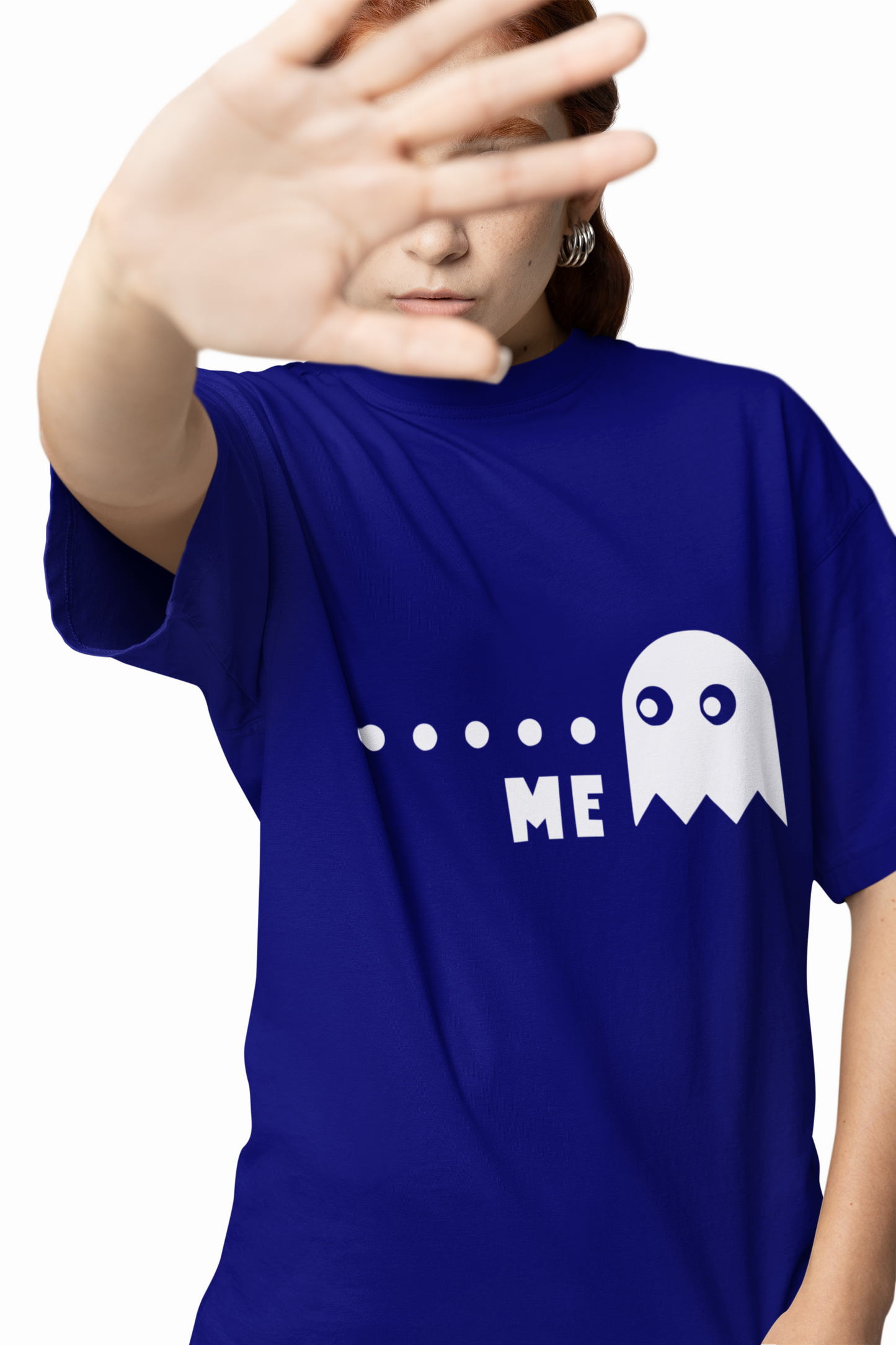 Ghost Graphic Oversized T-Shirts – Trendy Cartoon Style