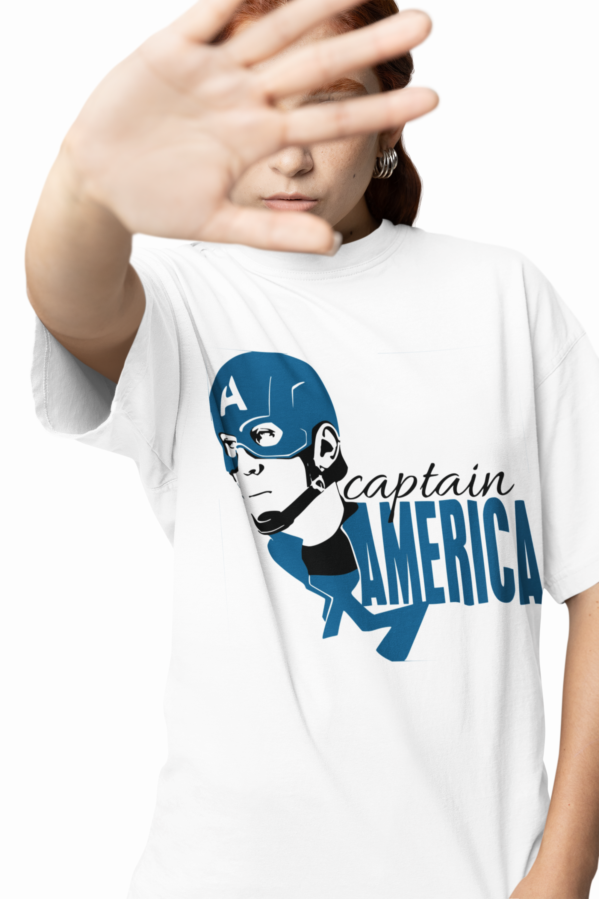 Marvel Captain Oversized T-Shirts