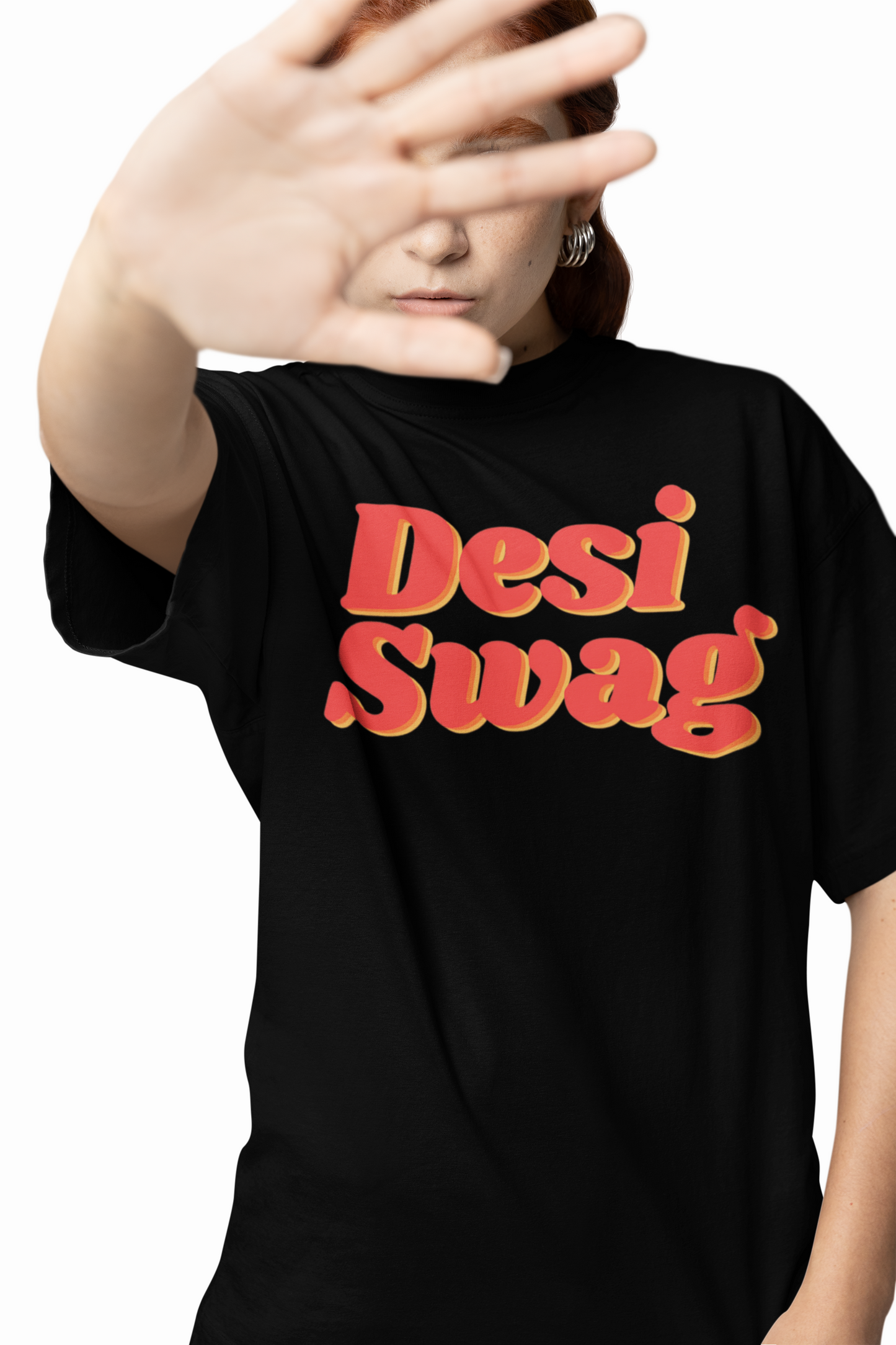 Desi Swag Oversized T-Shirt Trendy Streetwear for Bold Style.