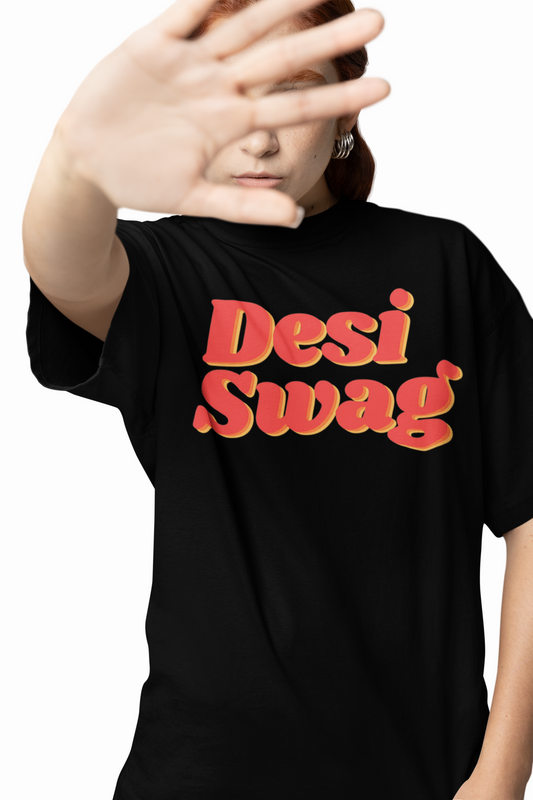 Desi Swag Oversized T-Shirt Trendy Streetwear for Bold Style.
