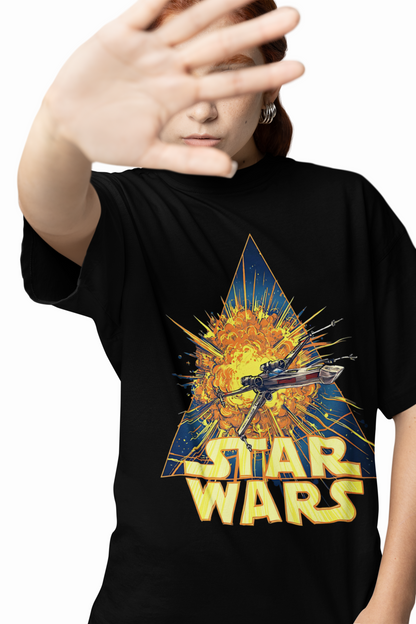 X-Wing Fighter Oversized T-Shirt for Sci-Fi Streetwear Style