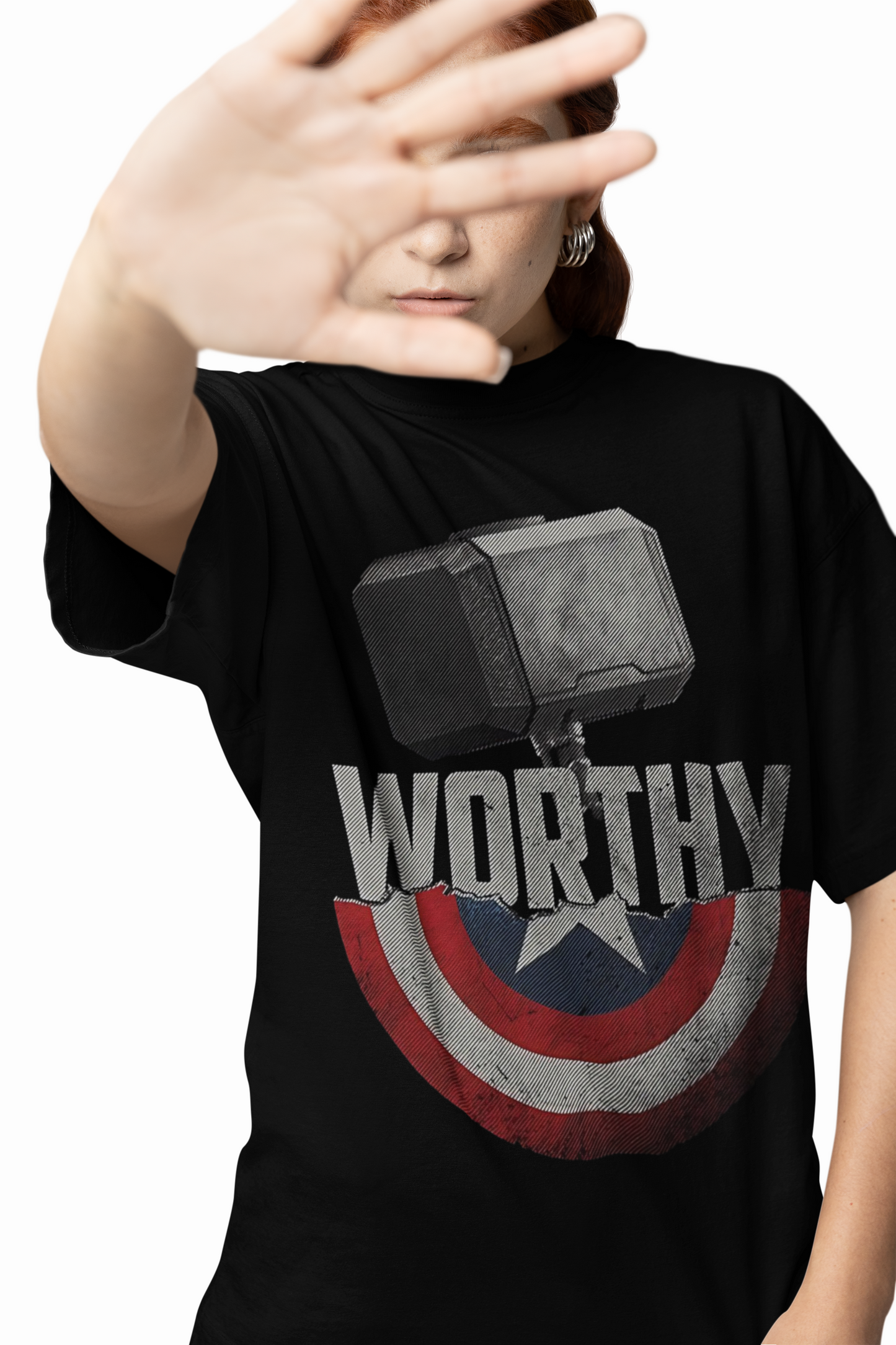 Worthy Shield Oversized T-Shirts