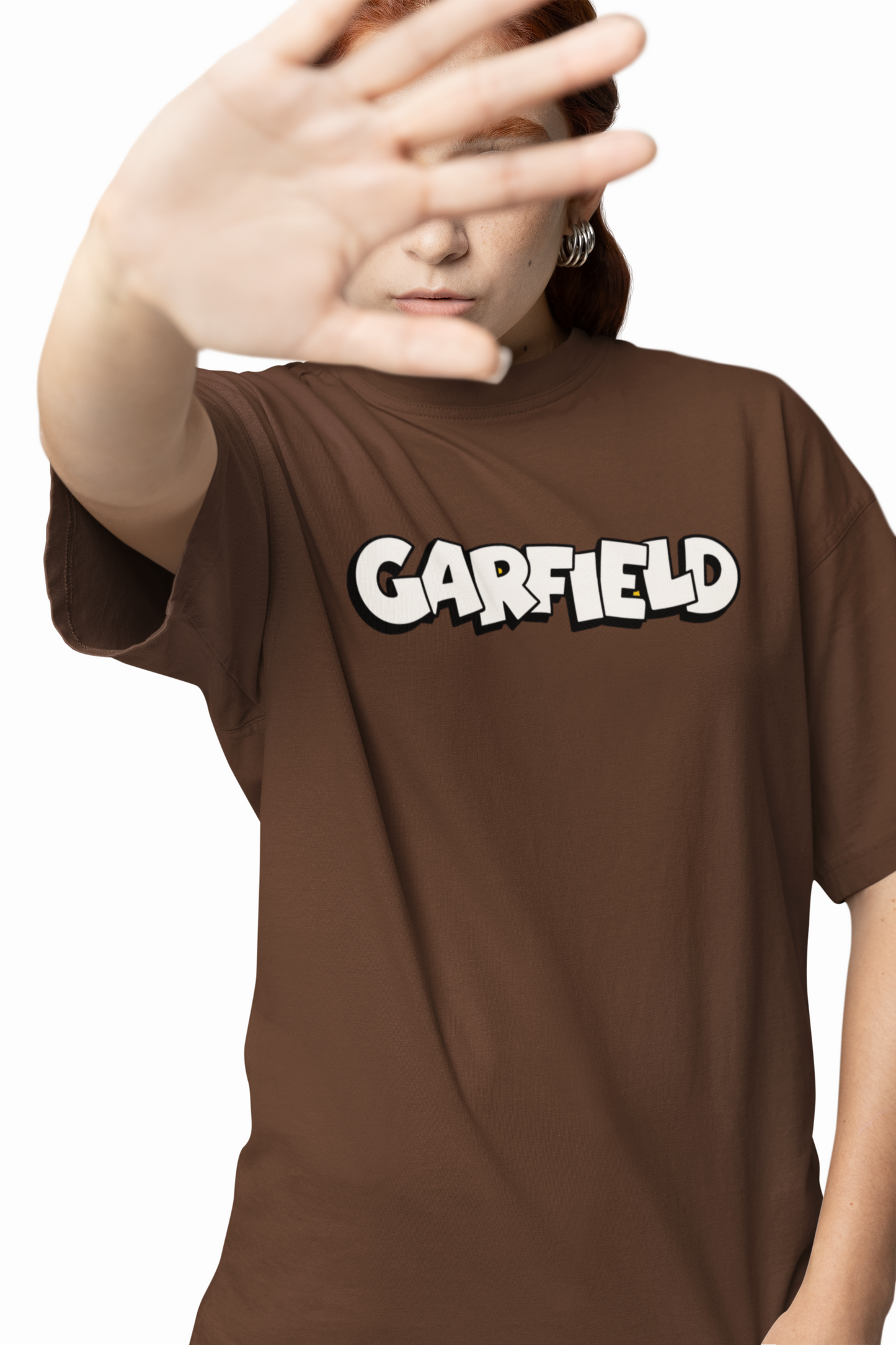Sleepy Garfield Oversized T-Shirts