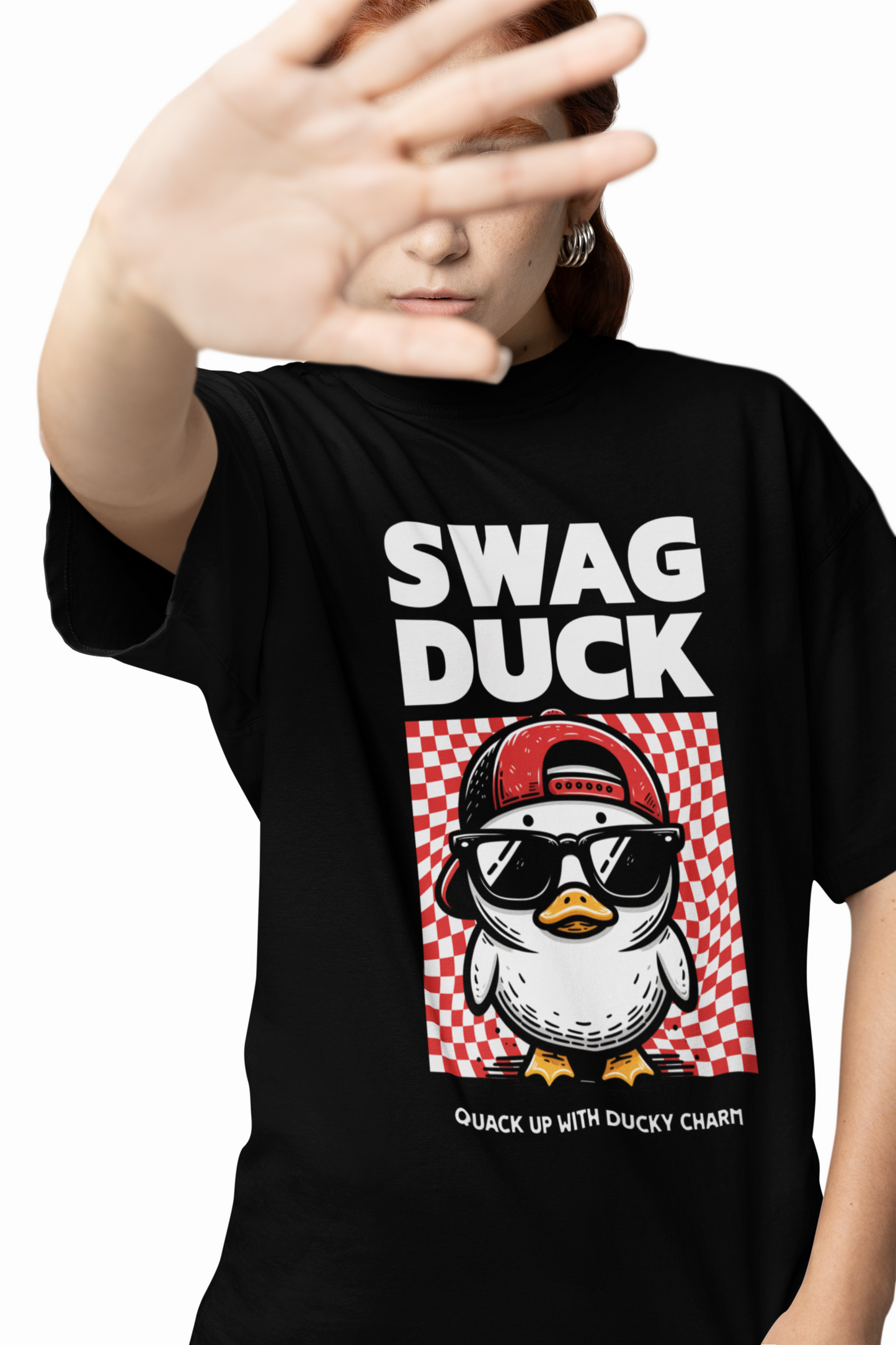 Swag Duck Oversized T-Shirt for Fun Casual Streetwear Looks