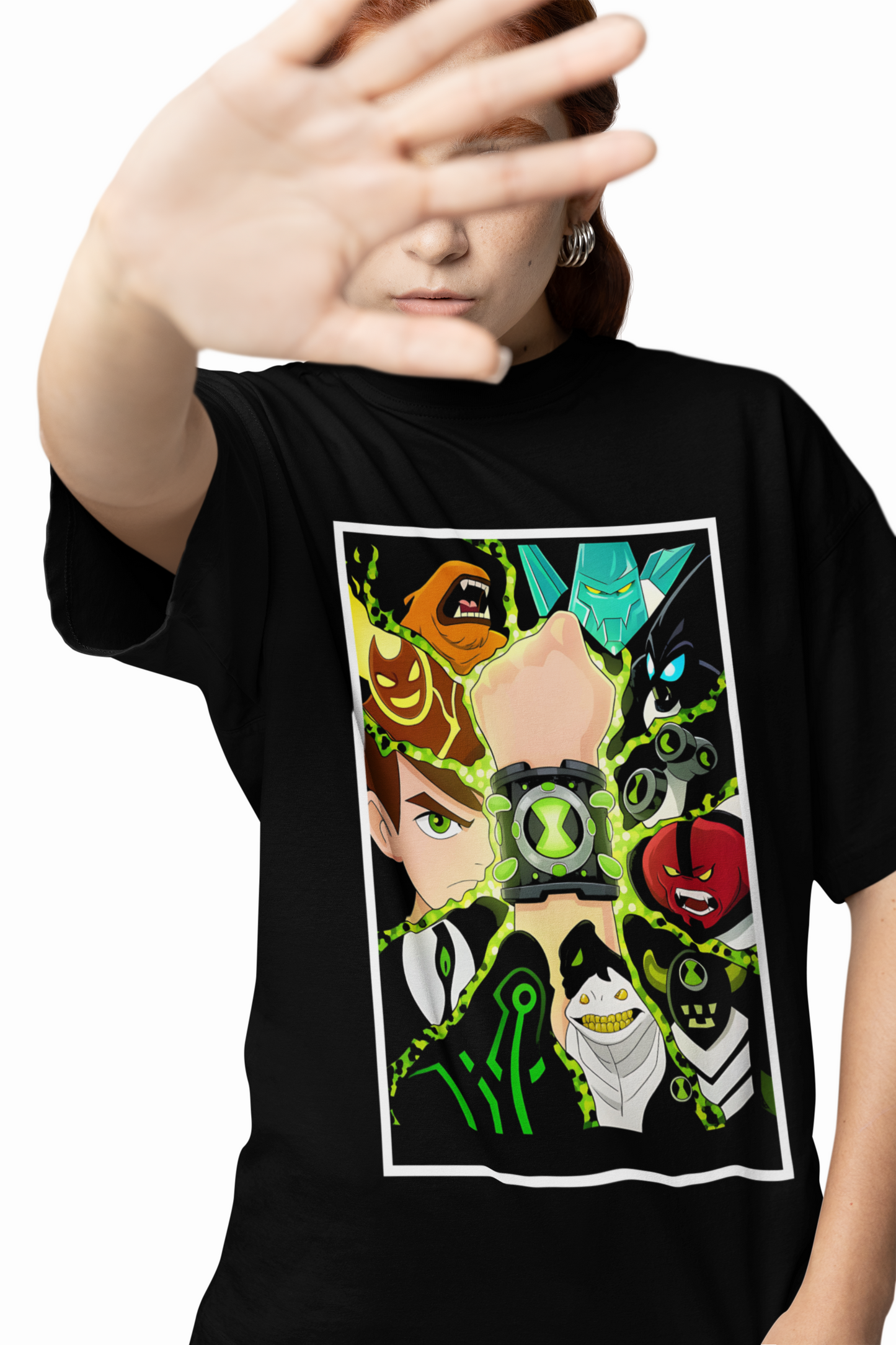 Ben Watch Oversized T-Shirts Cool Hero Cartoon Streetwear