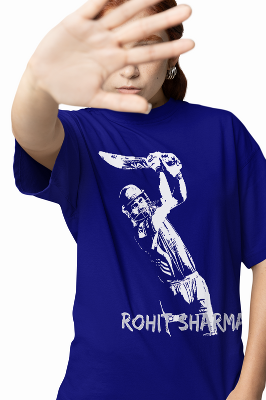 Rohit Sharma Oversized T-Shirts for Stylish Cricket Fanwear
