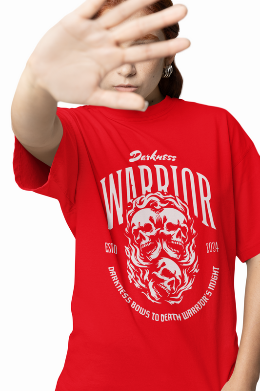 Darkness Warrior Oversized T-Shirt, Premium Streetwear Style