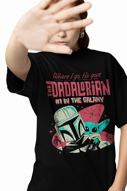 The Dadalorian Oversized T-Shirts Funny Star Wars Streetwear