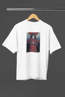 Madara Uchiha Anime Half Sleeve White Oversized T-Shirt for Men by Hello Swanky