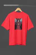 Madara Uchiha Anime Half Sleeve Red Oversized T-Shirt for Men by Hello Swanky