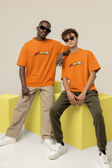 Hopeful Unisex Orange Oversized T-Shirt