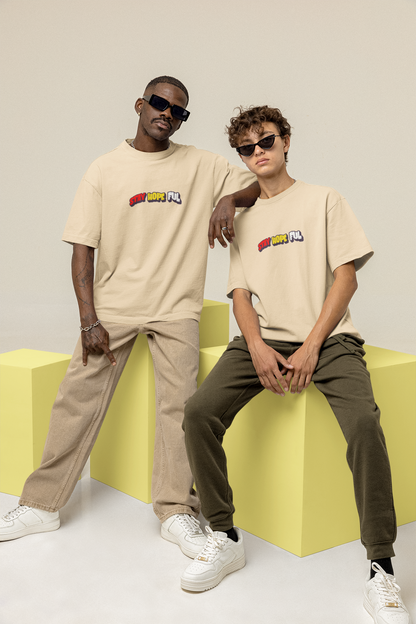 Hopeful Unisex Beige Oversized T-Shirt | Comfortable & Stylish