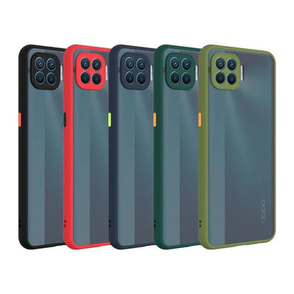 Smoke Silicone Oppo F17 Pro Back Cover