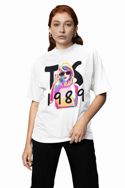 Taylor Swift's 1989 Oversized T-Shirt Fans Street Style Tee