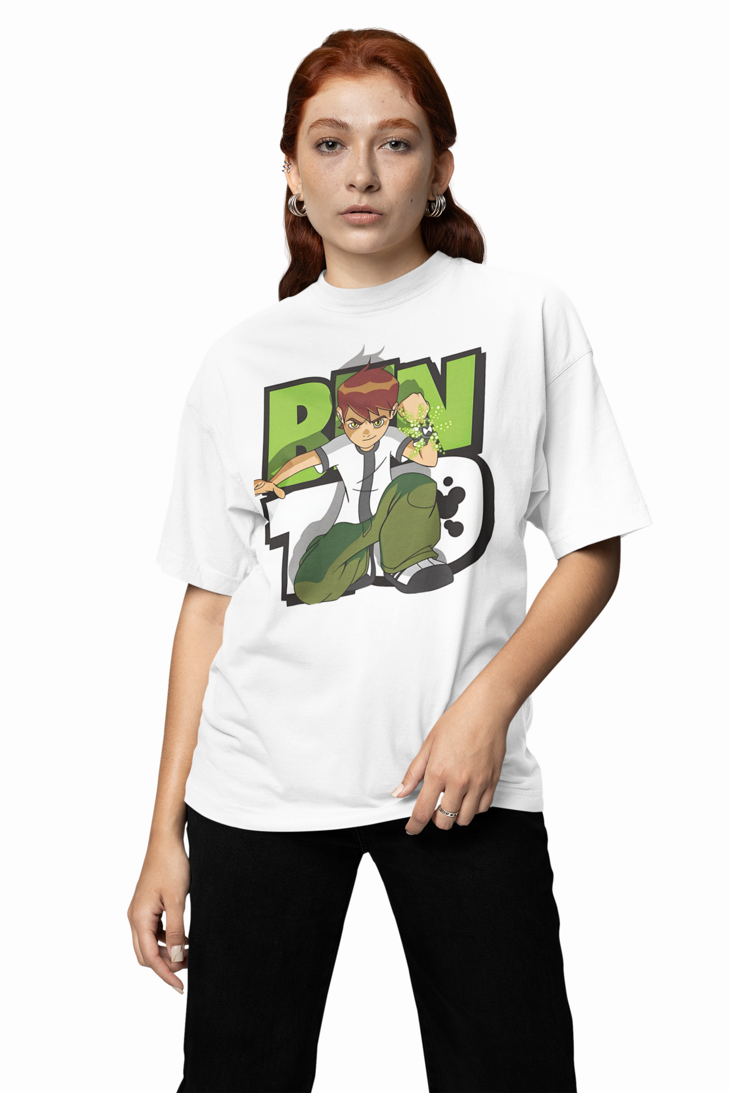 Ben 10 Year Old Boy Oversized T-Shirts