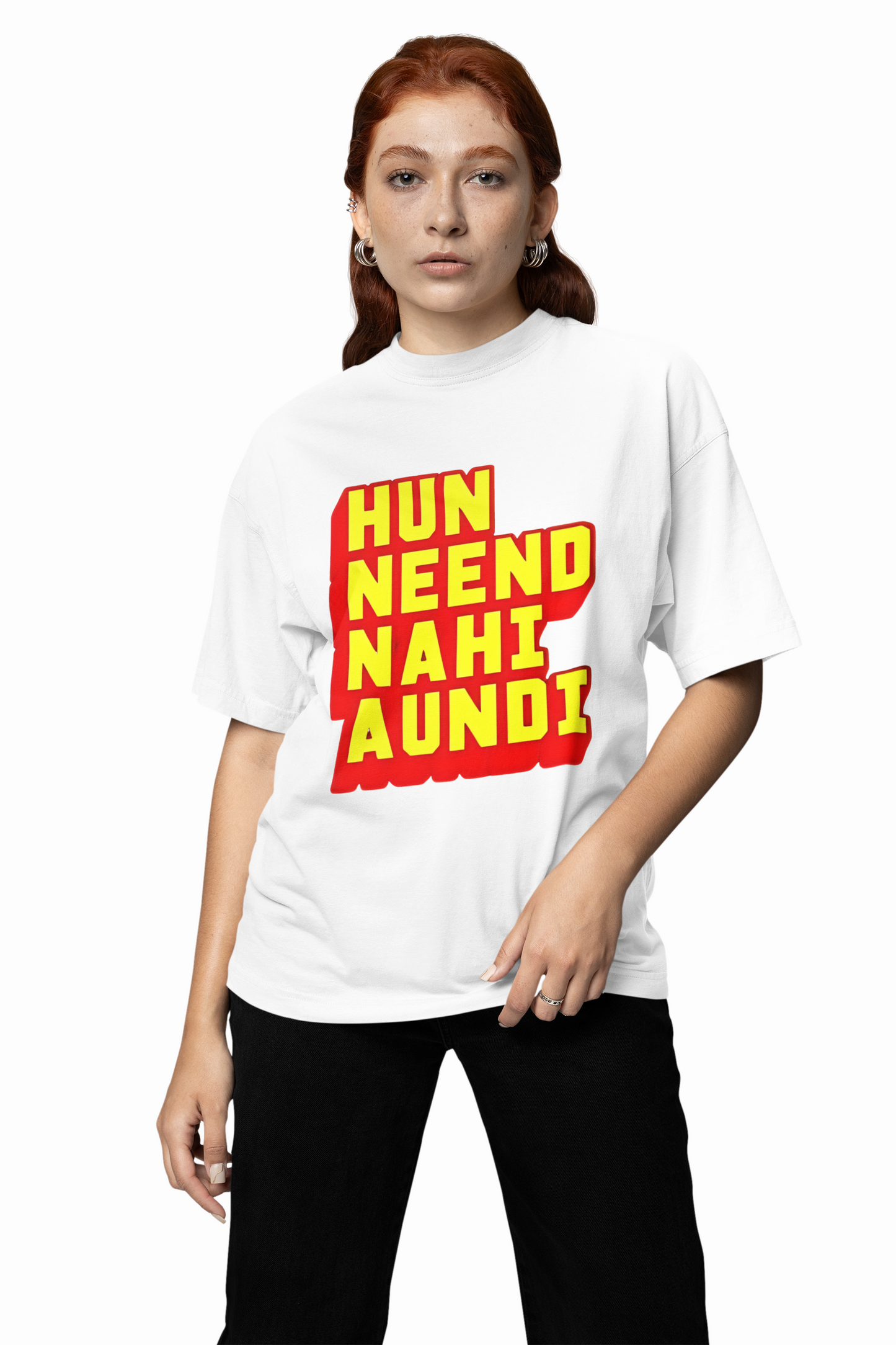 Aujla Song Lines Oversized T-Shirt Punjabi Streetwear