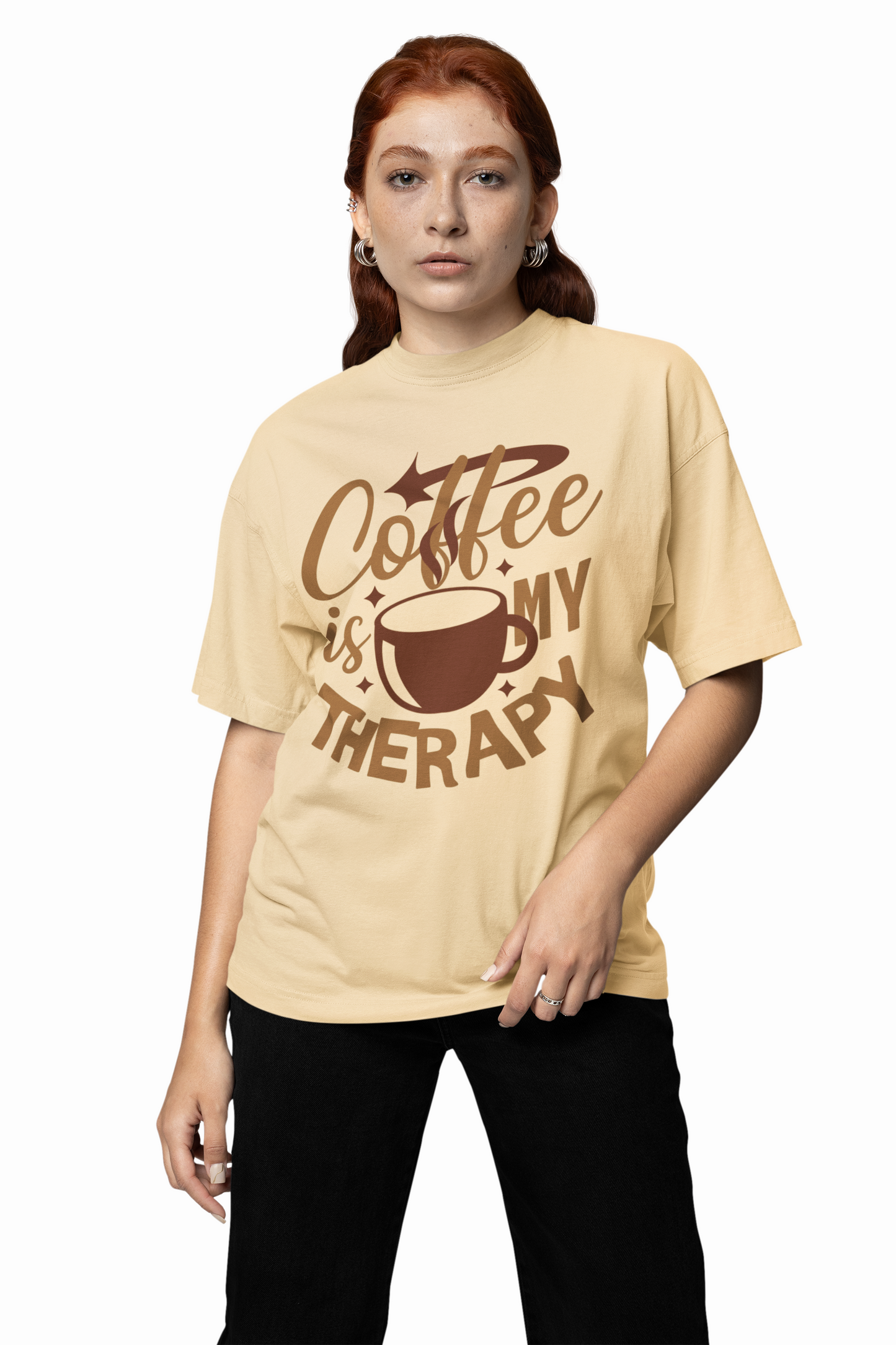 Coffee Therapy T Shirts Stylish Premium Casual Everyday Wear