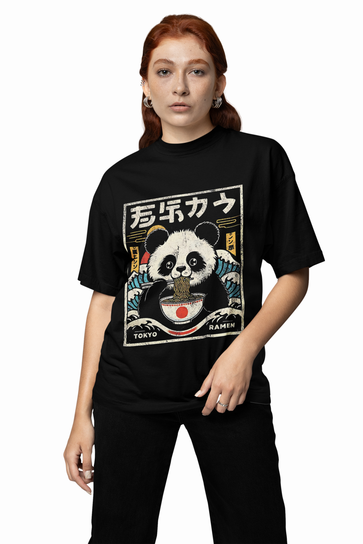 Tokyo Ramen Oversized T-Shirt Japanese Streetwear Graphic Tee