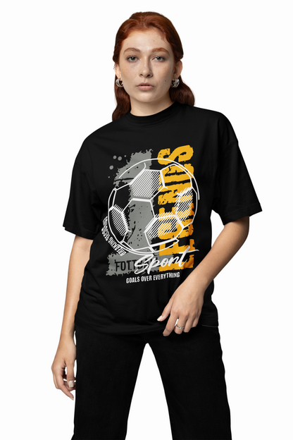 Football Oversized T-Shirt – Bold Graphic Street Style
