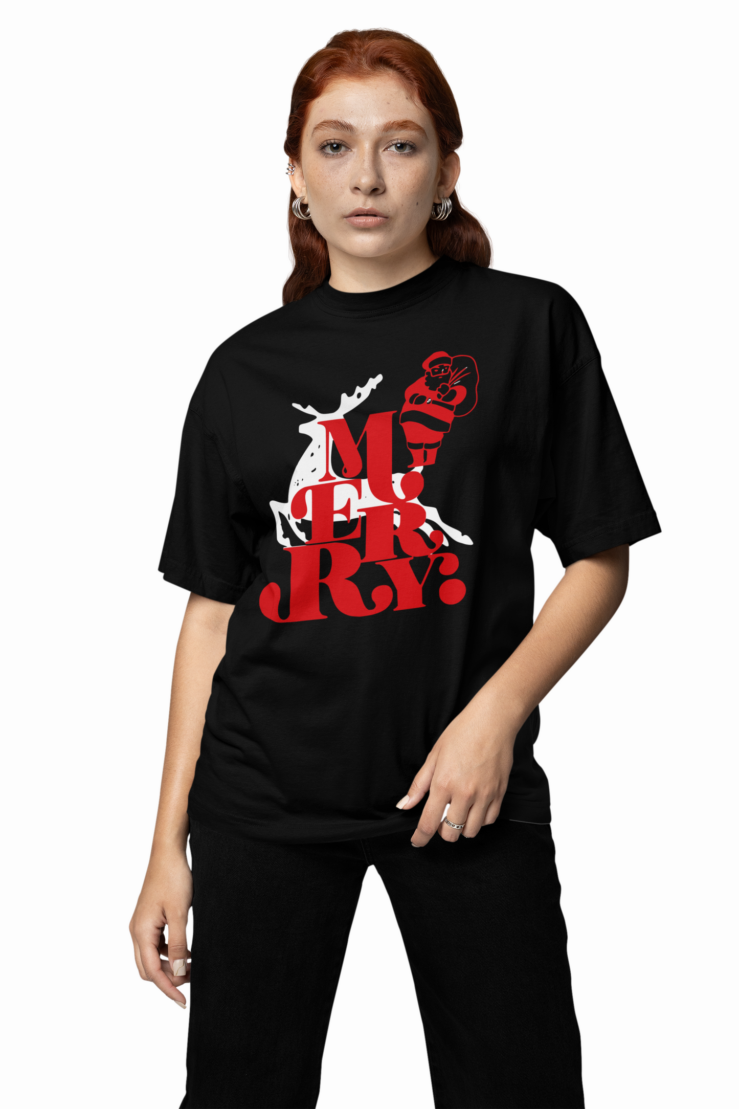 Merry Oversized T-Shirts for Comfy and Festive Style