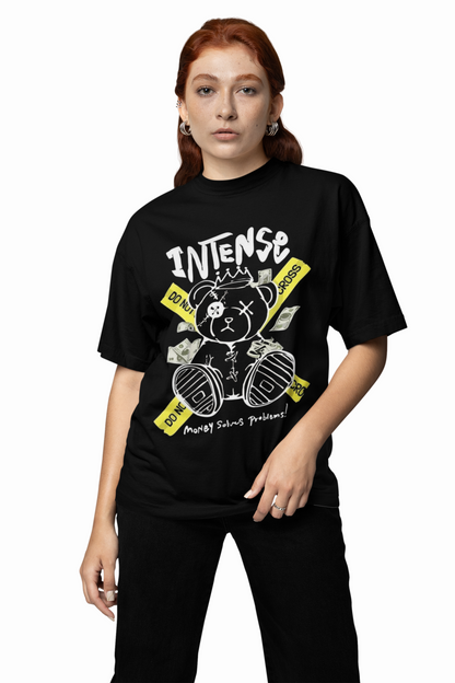 Oversized T-Shirt Intense Panda Graphic Streetwear Style Wear