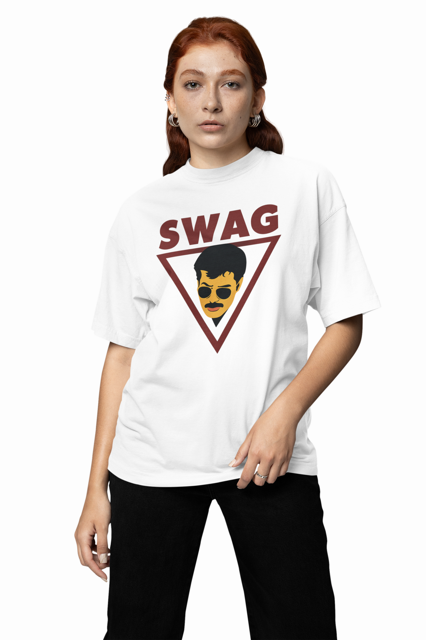 Kunjchan Swag Oversized T-Shirts Stylish Casual Graphic Wear