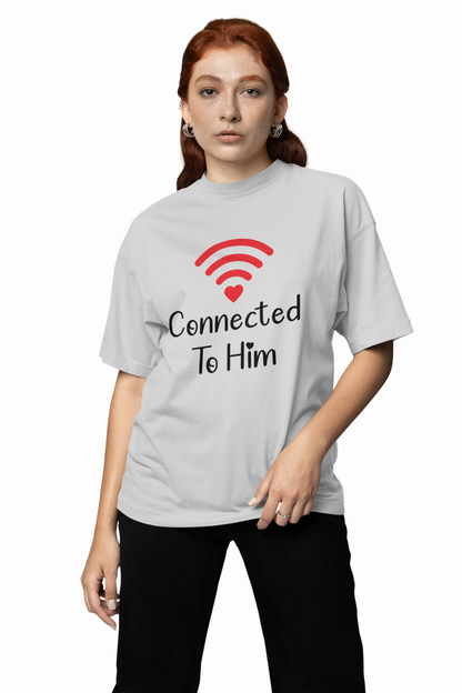 Connection Couple Oversized T-Shirts