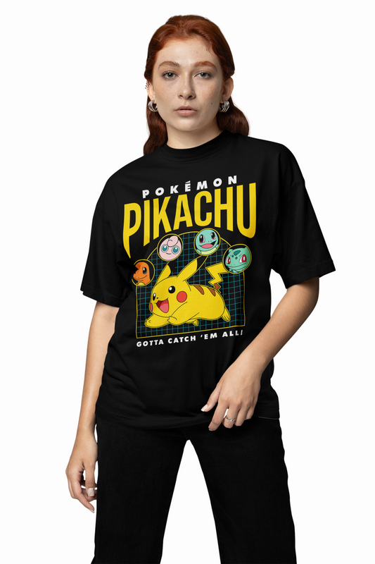 Gotta Catch Oversized T-Shirts – Anime Inspired Streetwear
