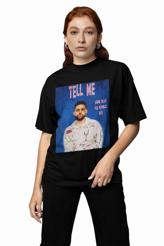 Karan Aujla Tell Me Oversized T-Shirt – Hello Swanky