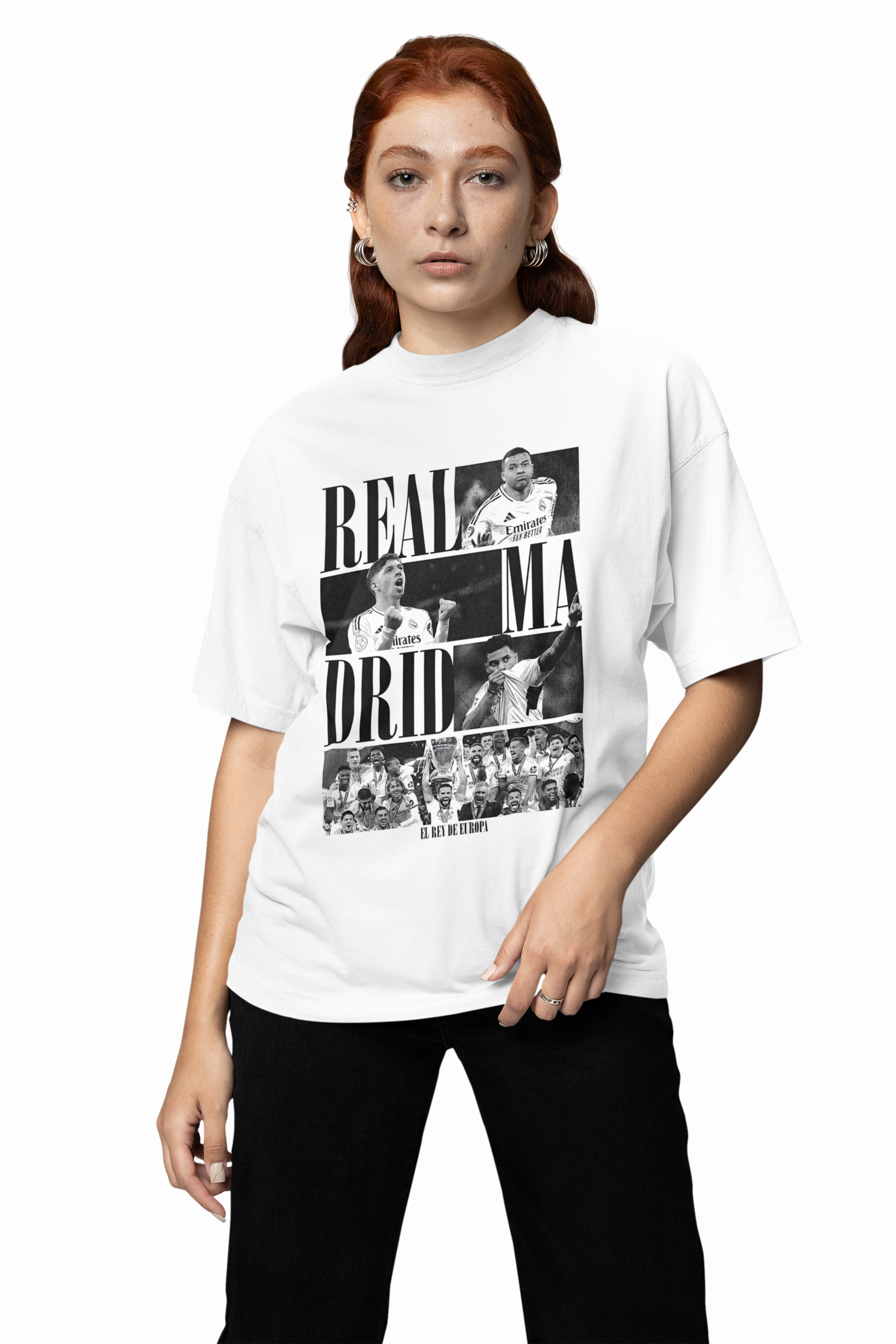 White Dynasty Graphic Oversized T-Shirt