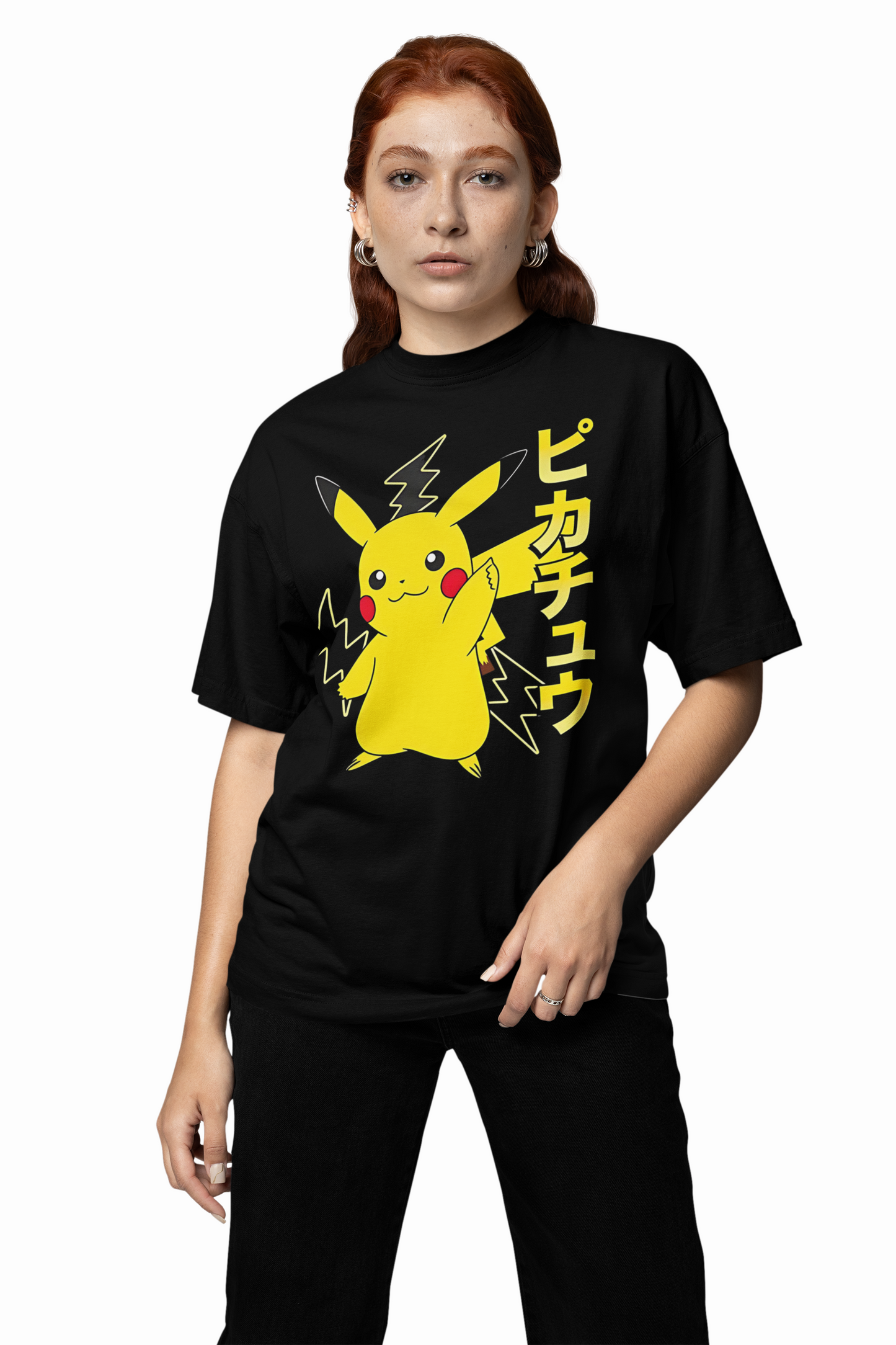 Pikachu Thunder Oversized T-Shirts