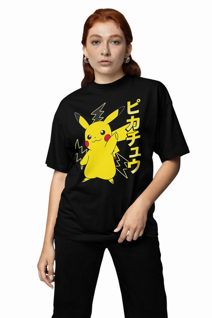 Pikachu Thunder Oversized T-Shirts
