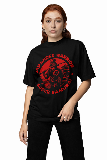 Japanese Warrior Oversized T-Shirt Premium Streetwear Style