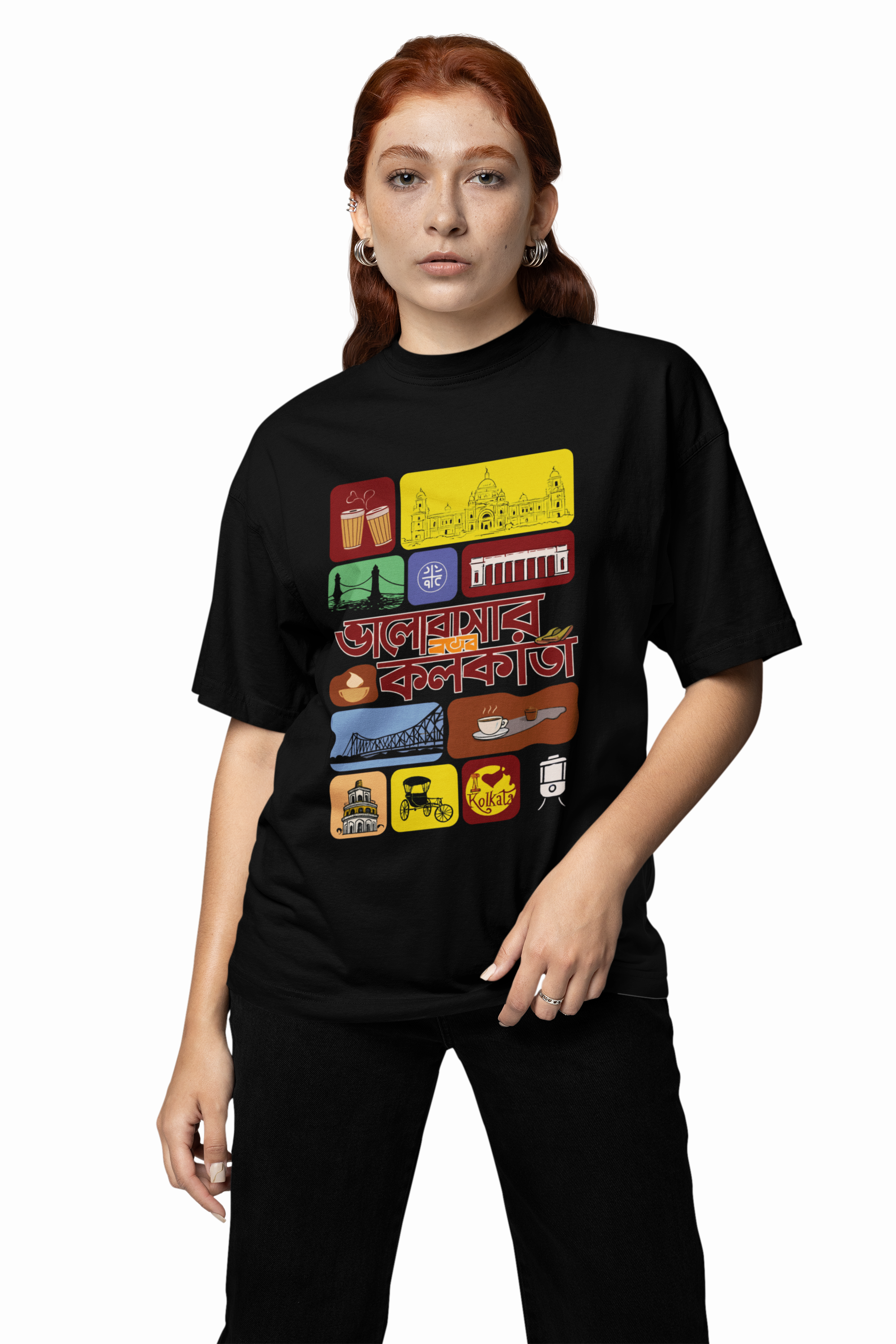 Bangali Culture Oversized T-Shirts