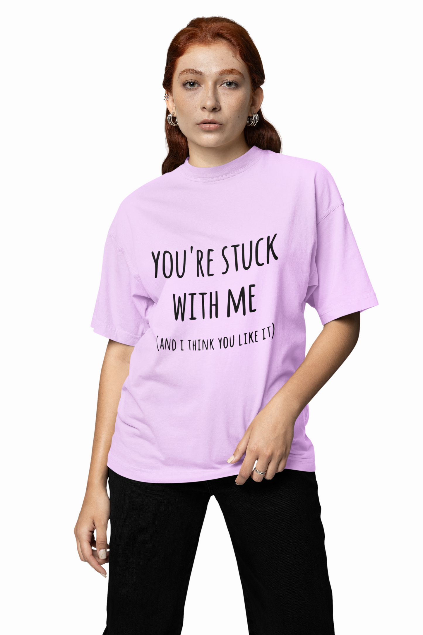 Boyfriend Line Graphic Oversized T-Shirt Streetwear Comfort