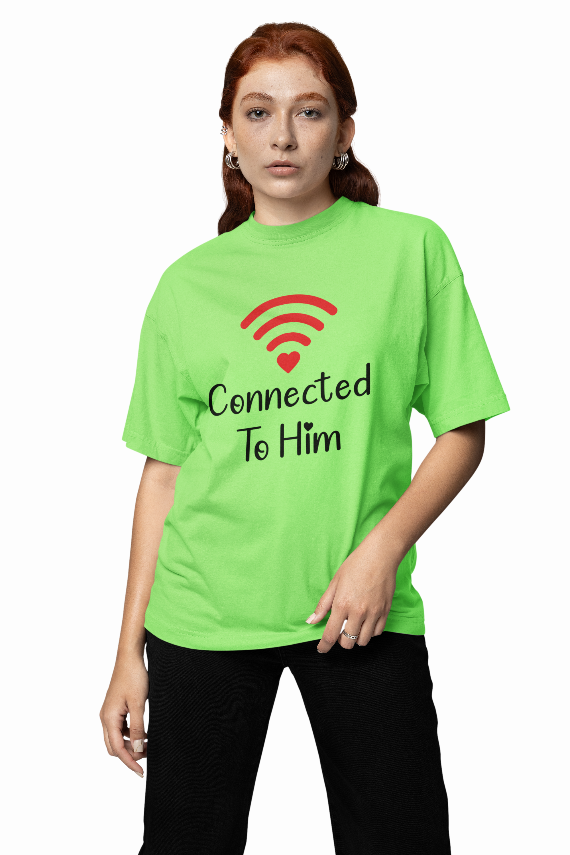 Connection Couple Oversized T-Shirts