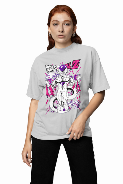 Frieza DragonBall Oversized T-Shirt Bold Anime Graphic Tee
