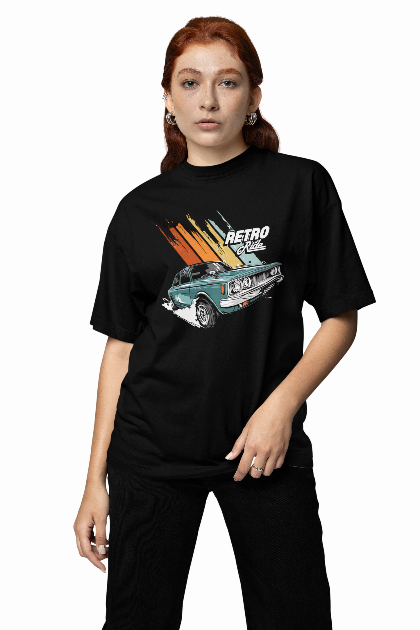 Retro Ride Oversized T-Shirt for Bold Streetwear Style