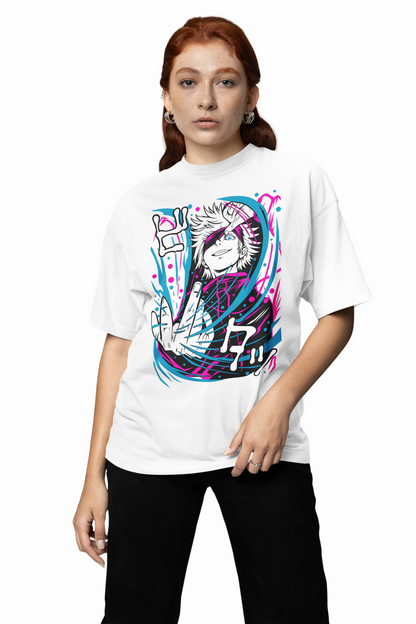 Satoru Gojo Oversized T-Shirts for Anime Streetwear Outfits