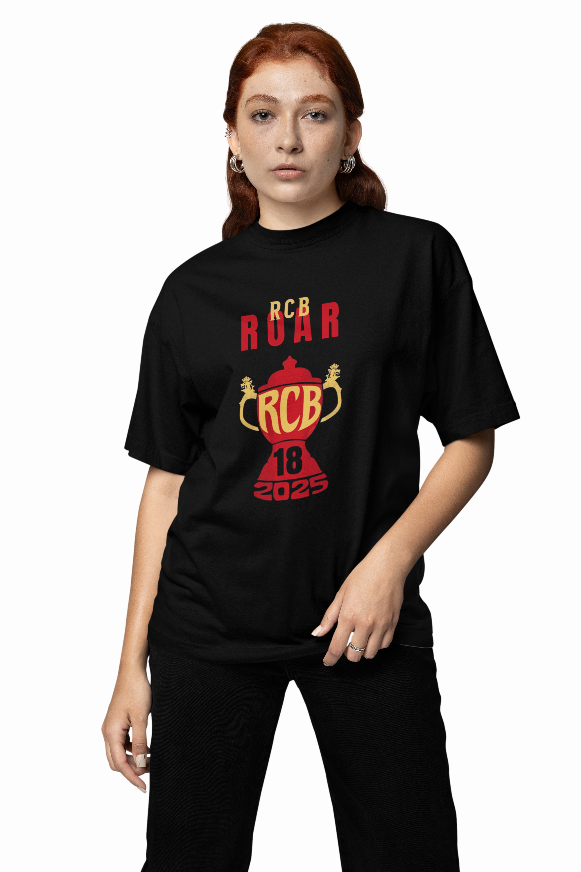 RCB Roar 2025 Oversized T-Shirt