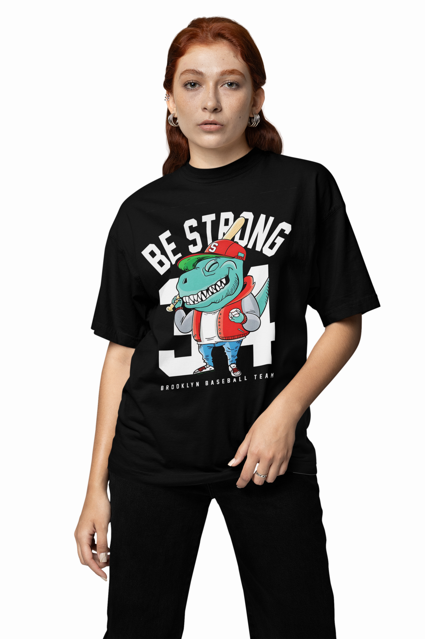 Baseball Be Strong Oversized T-Shirt
