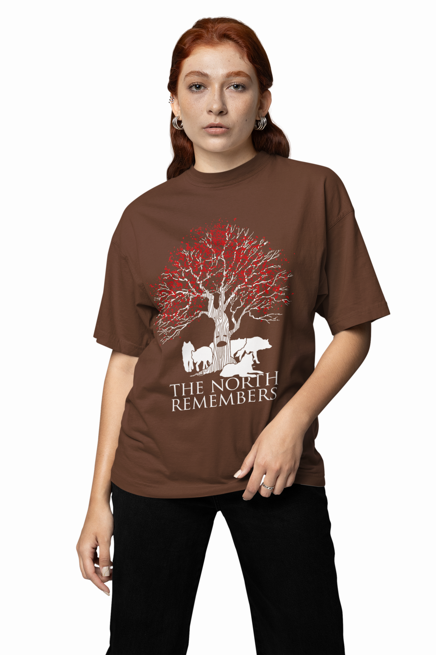 Tree Graphic Oversized T-Shirts Nature Streetwear Style