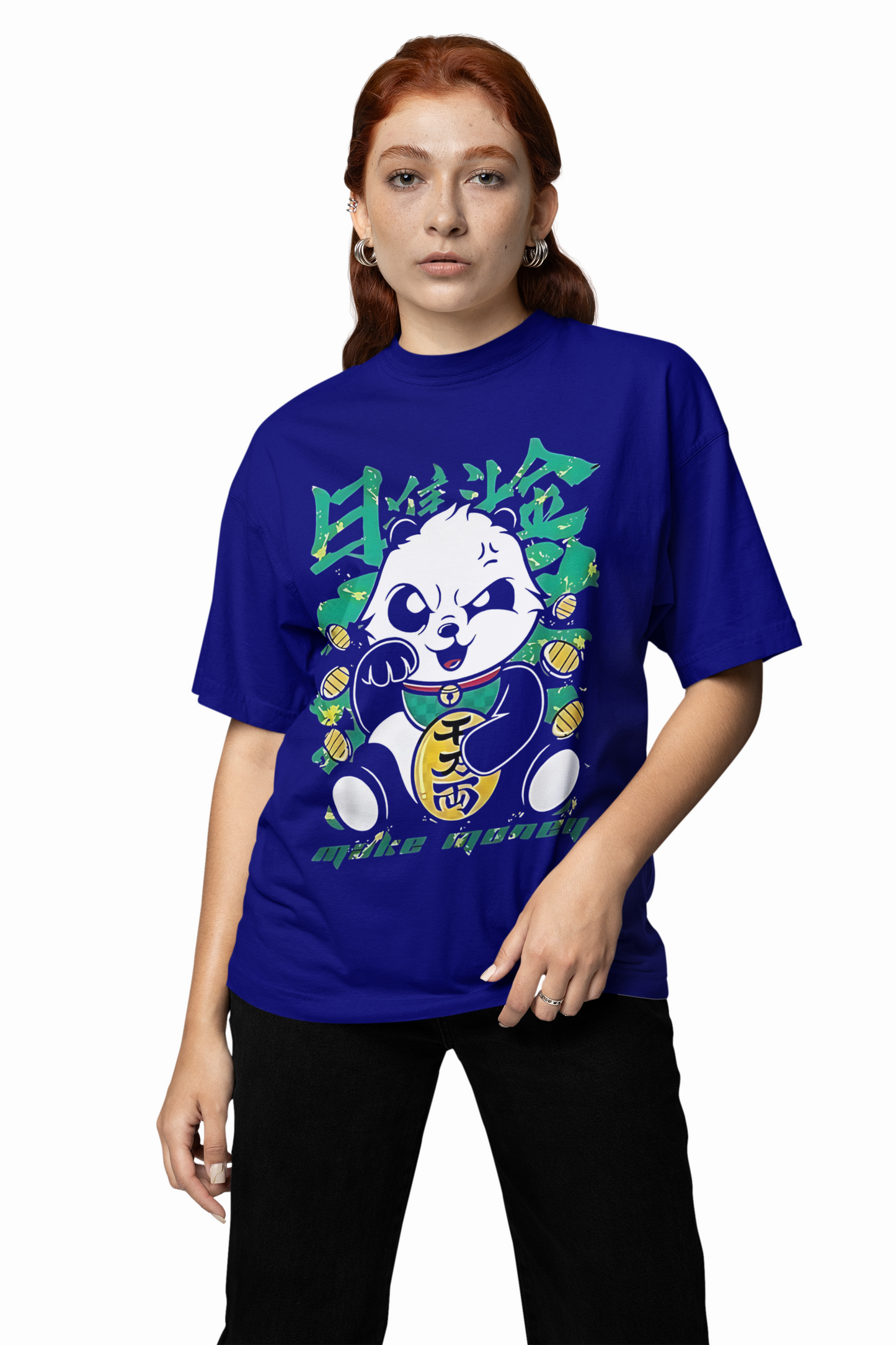 Cozy Panda Oversized T-Shirt Soft & Comfortable Streetwear