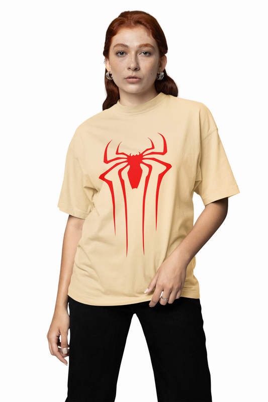 Scarlet Emblem Spider-Man Oversized T-Shirt Bold Marvel