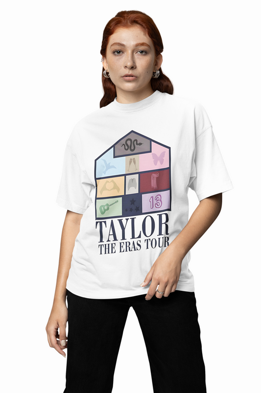 Taylor The Eras Tour Oversized T-Shirt Fan Streetwear Style