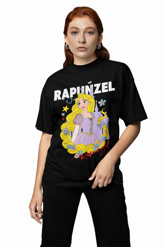 Princess Rapunzel Oversized T-Shirt Cute Fairytale Street Tee