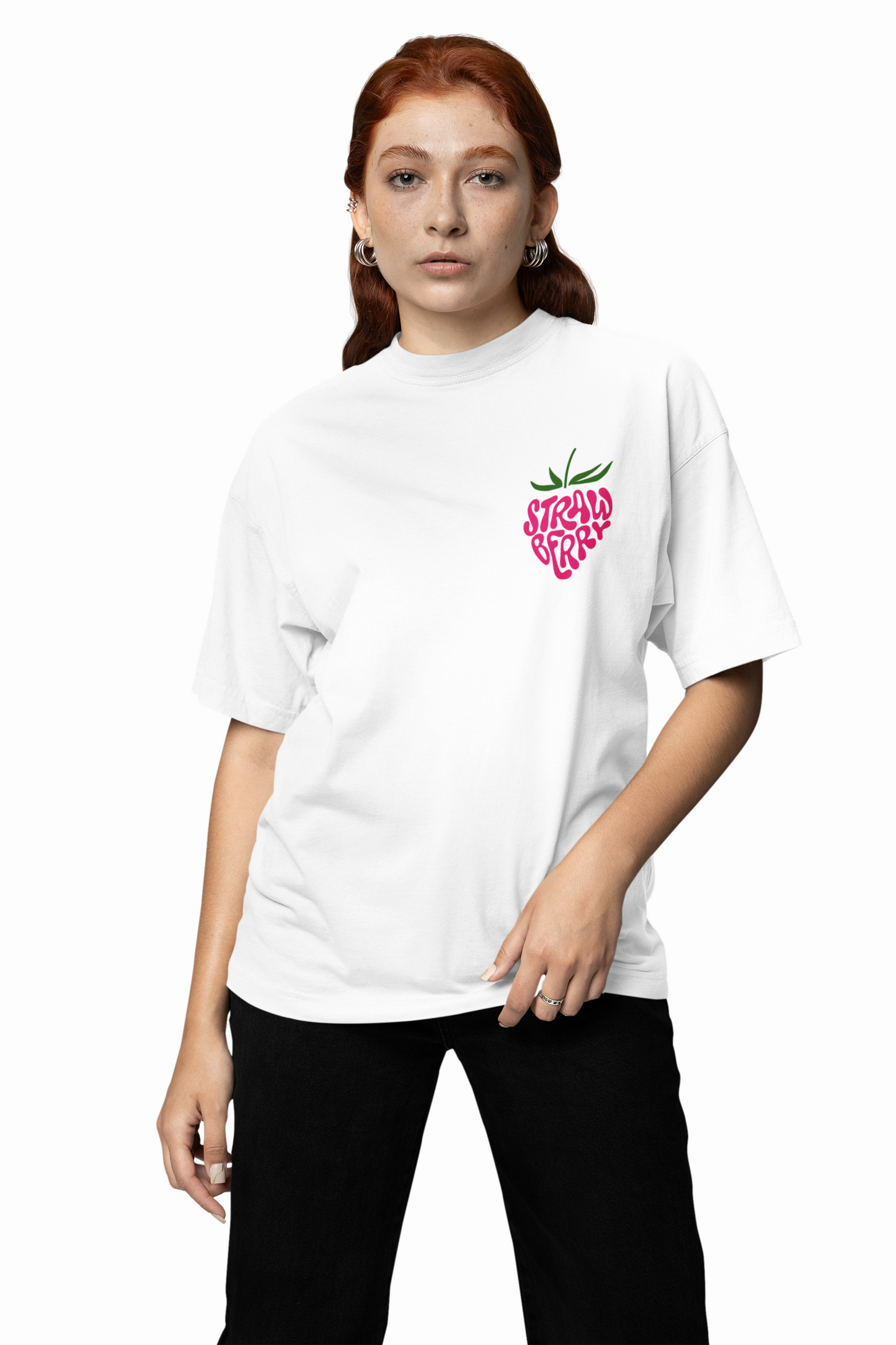 Strawberry Oversized T-Shirts for Cute Casual Summer Styles